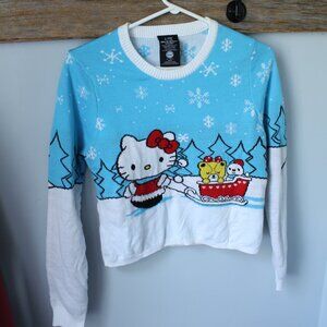Hello Kitty Size Med 10/12 Knit Christmas Sweater